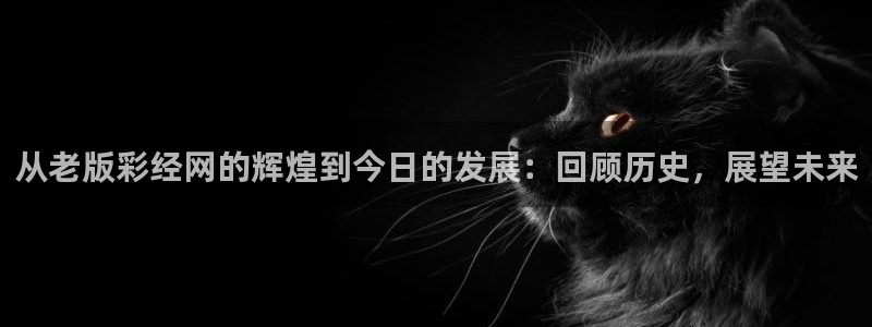 超凡国际app登录入口：从老版彩经网的辉煌到今日的发展：回顾历史，展望未来